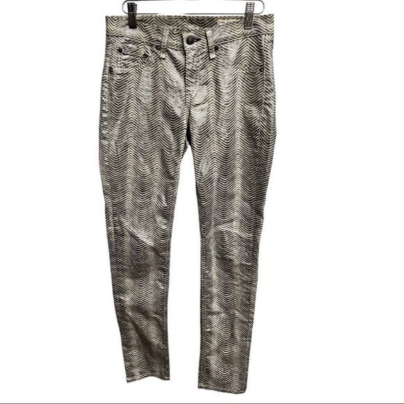 Rag & Bone Metallic Zebra Print Leggings - Picture 1 of 7